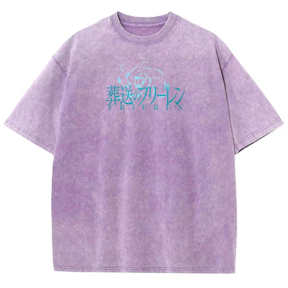 Frieren: Beyond Journey's End Printed Unisex Washed T-Shirt