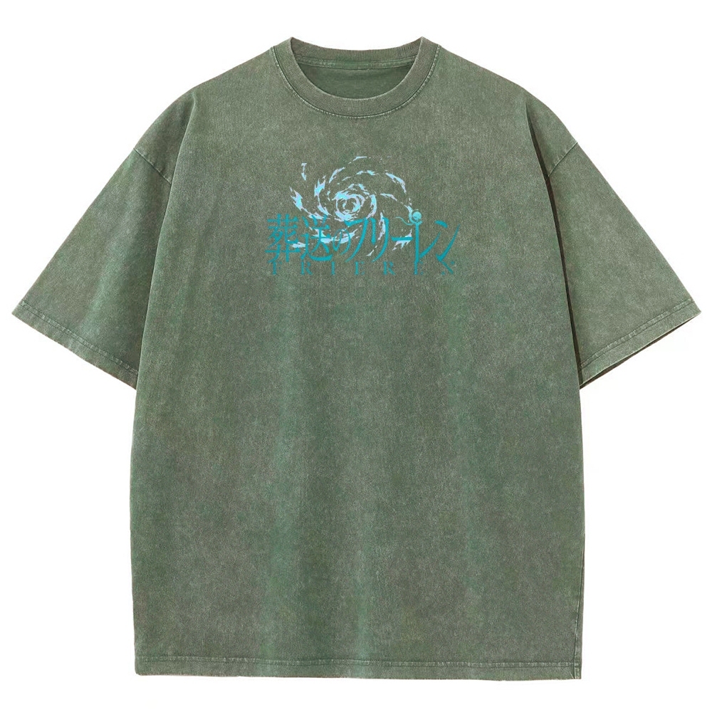 Frieren: Beyond Journey's End Printed Unisex Washed T-Shirt