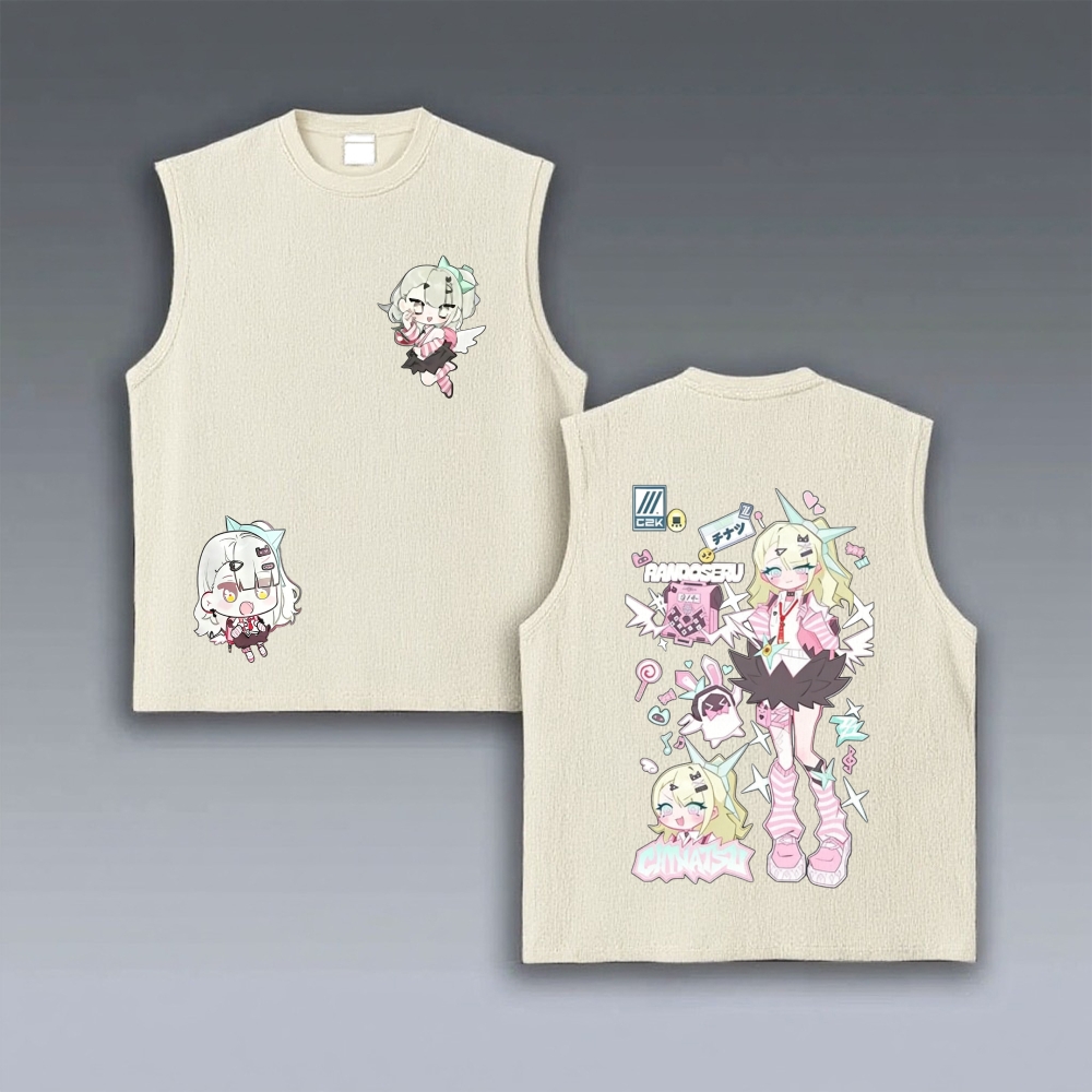 SUNNA Zenless Zone Zero Printed Unisex Washed Tank Top 