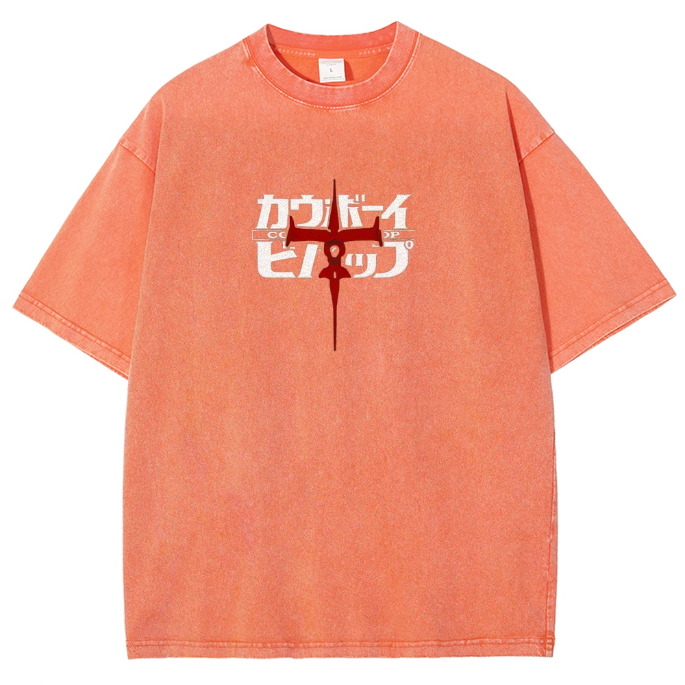 Cowboy Bebop Printed Unisex Washed T-Shirt