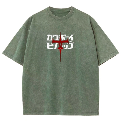 Cowboy Bebop Printed Unisex Washed T-Shirt