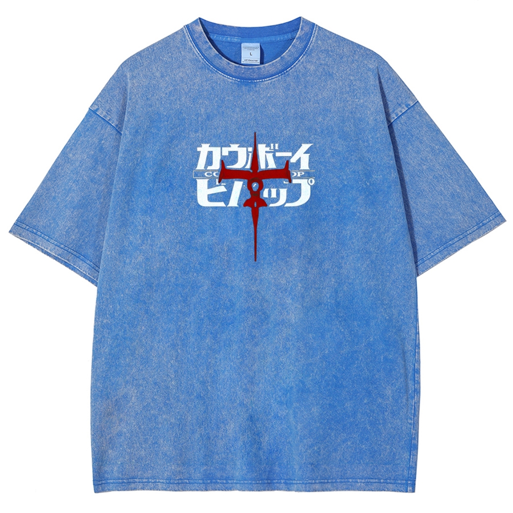 Cowboy Bebop Printed Unisex Washed T-Shirt