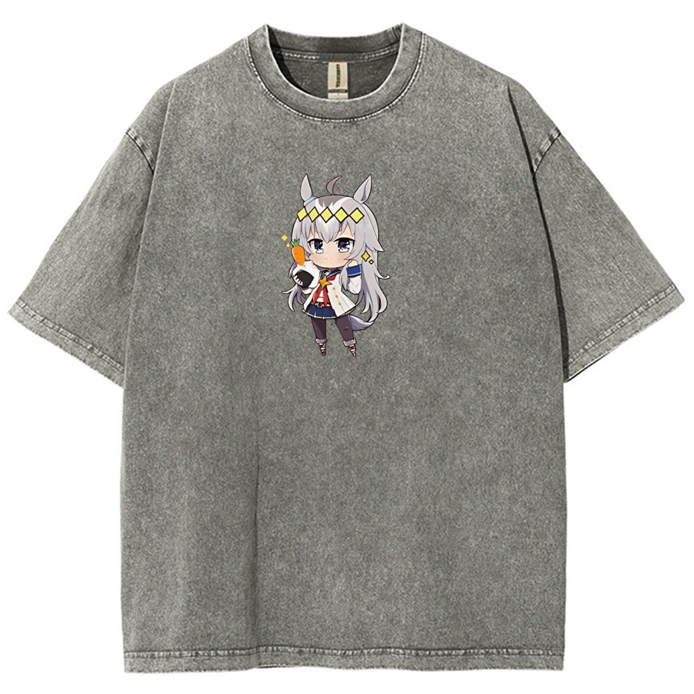 Uma Musume Printed Unisex Washed T-Shirt