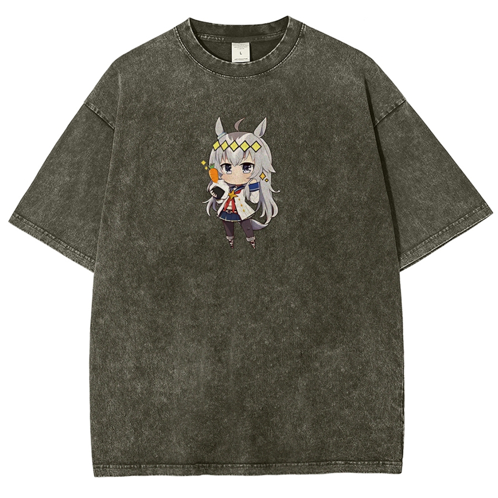 Uma Musume Printed Unisex Washed T-Shirt