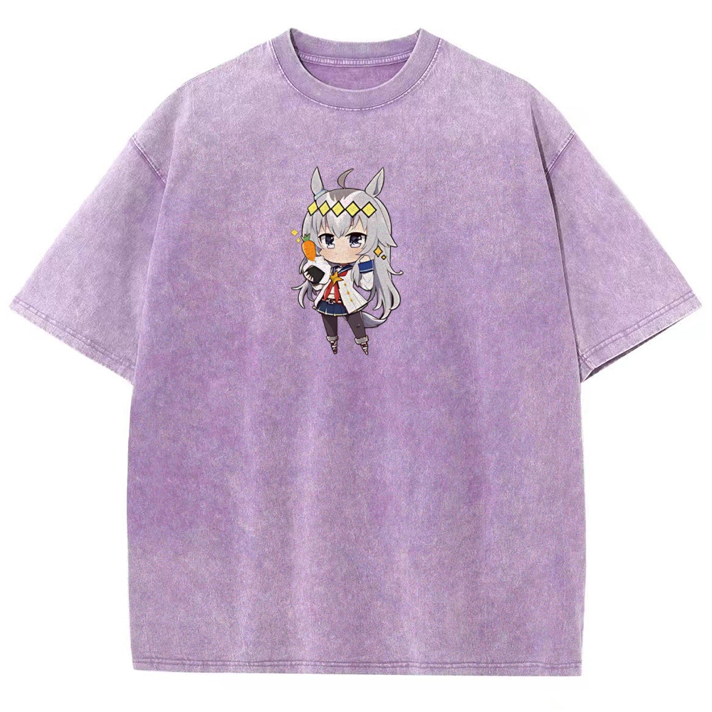 Uma Musume Printed Unisex Washed T-Shirt