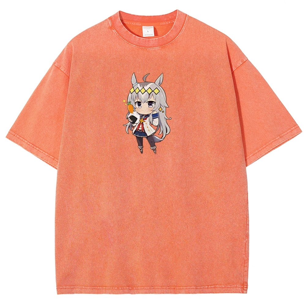 Uma Musume Printed Unisex Washed T-Shirt