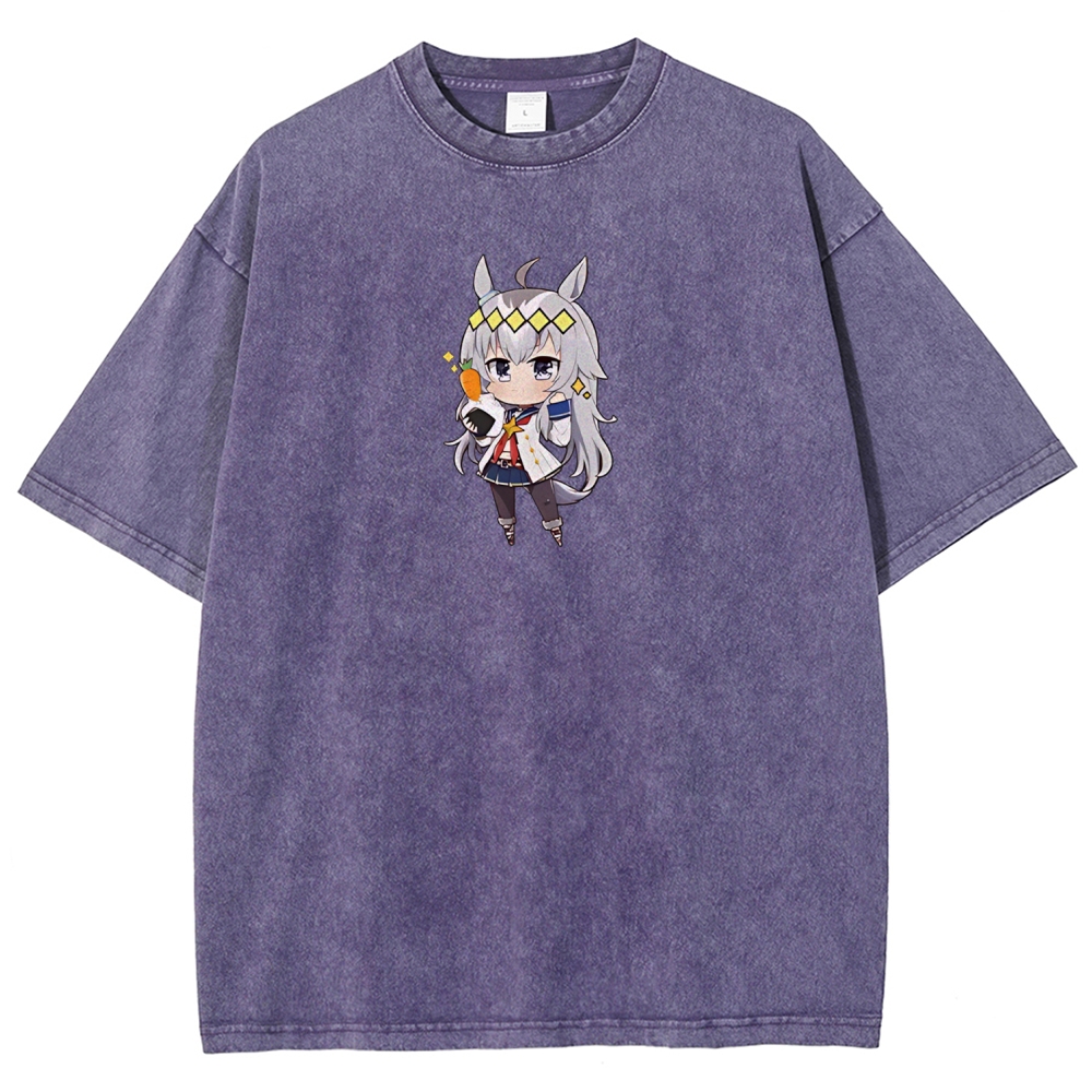 Uma Musume Printed Unisex Washed T-Shirt