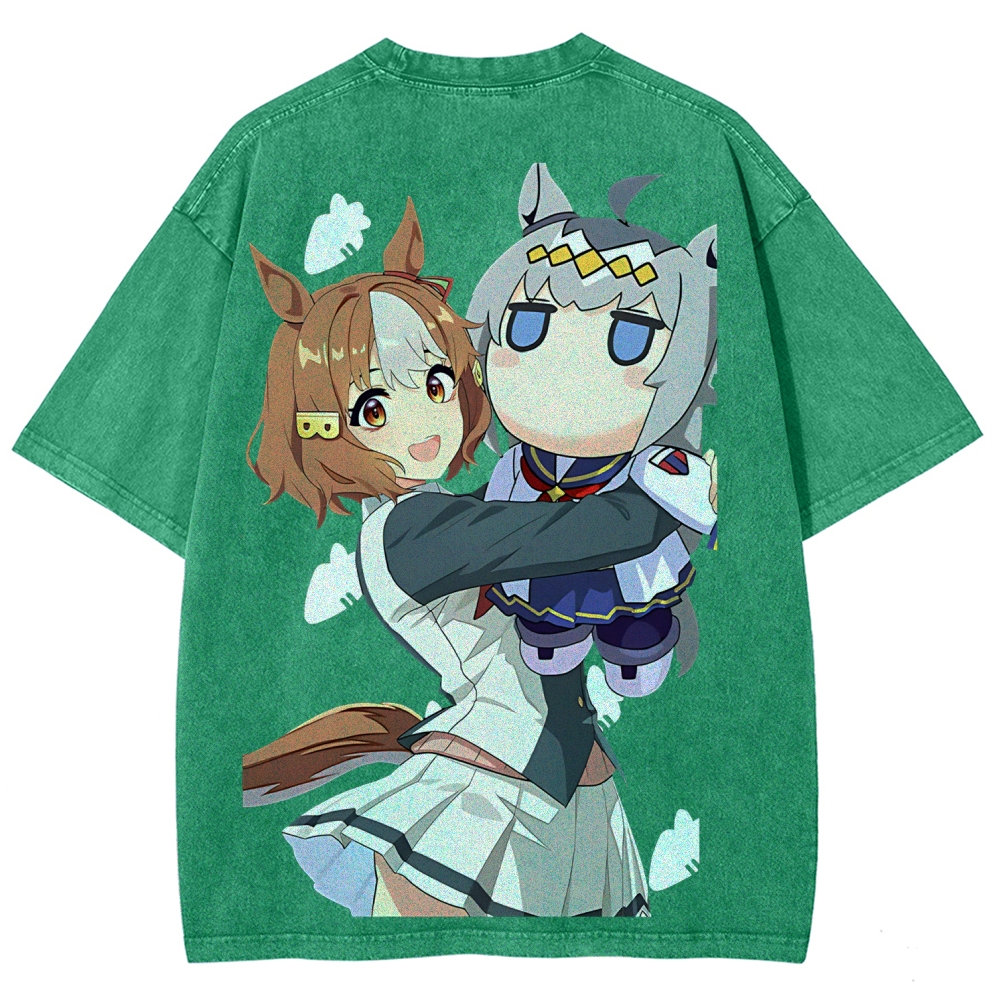 Uma Musume Printed Unisex Washed T-Shirt