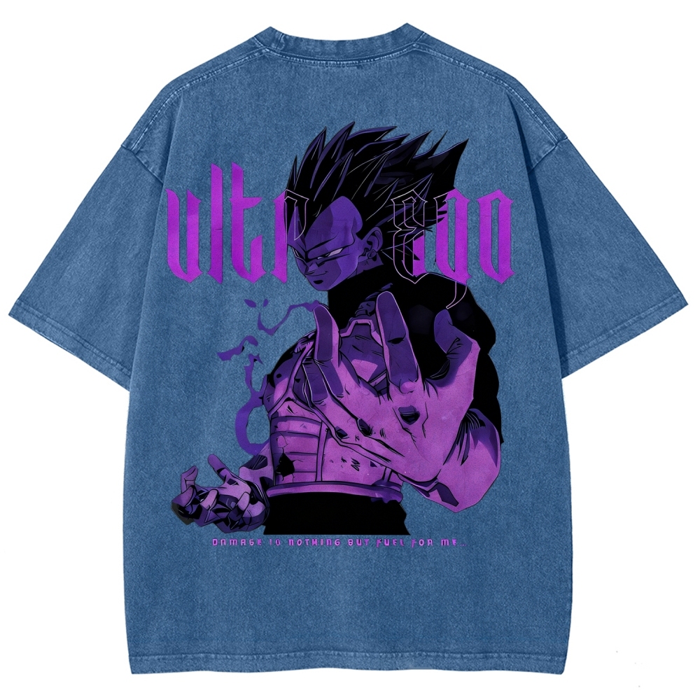 Dragon Ball Super Vegeta Ultra Ego Oversize Washed T-Shirt