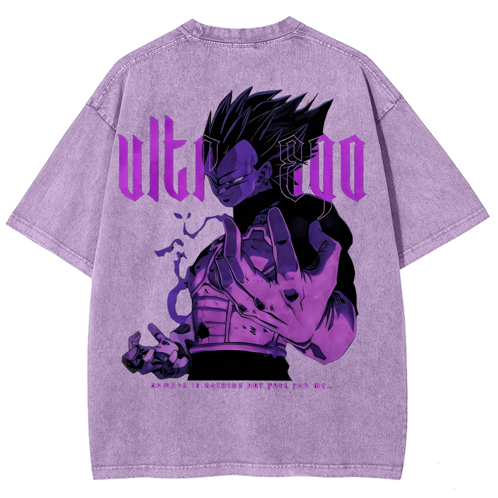 Dragon Ball Super Vegeta Ultra Ego Oversize Washed T-Shirt