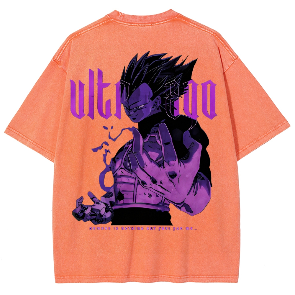 Dragon Ball Super Vegeta Ultra Ego Oversize Washed T-Shirt