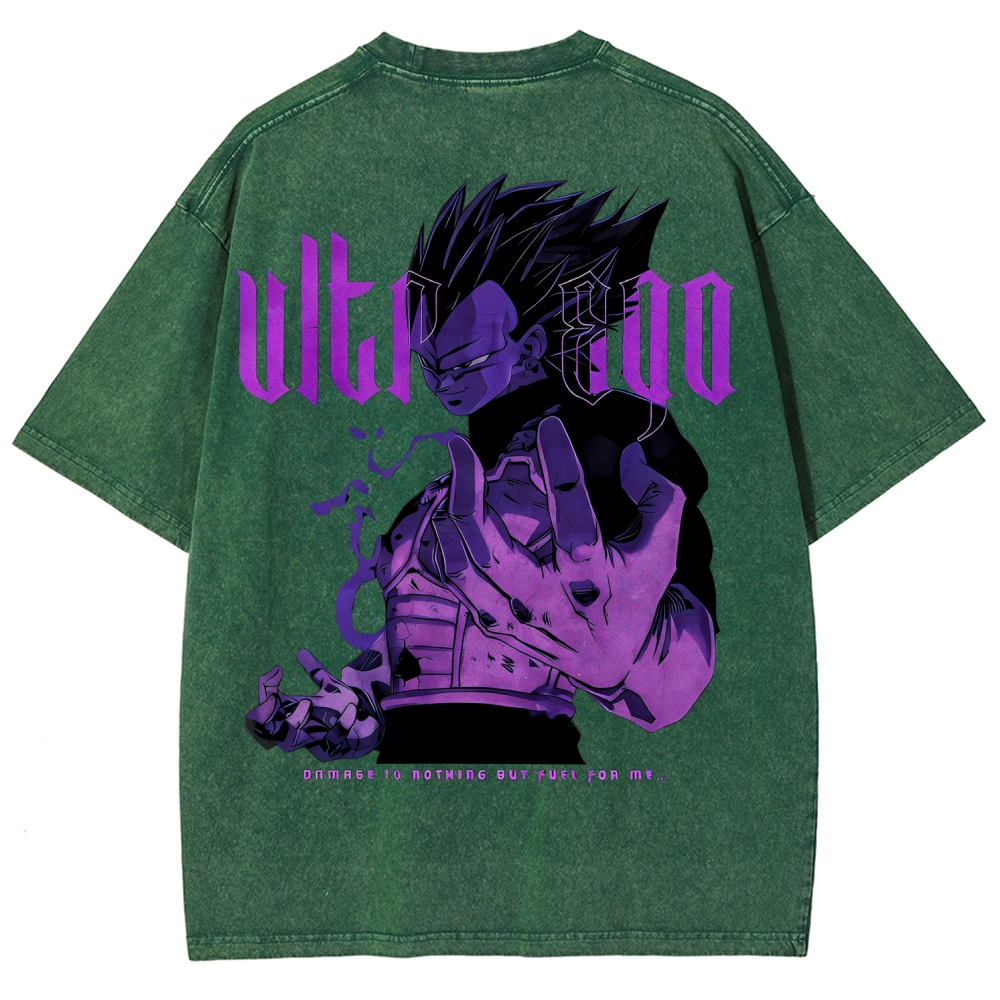 Dragon Ball Super Vegeta Ultra Ego Oversize Washed T-Shirt