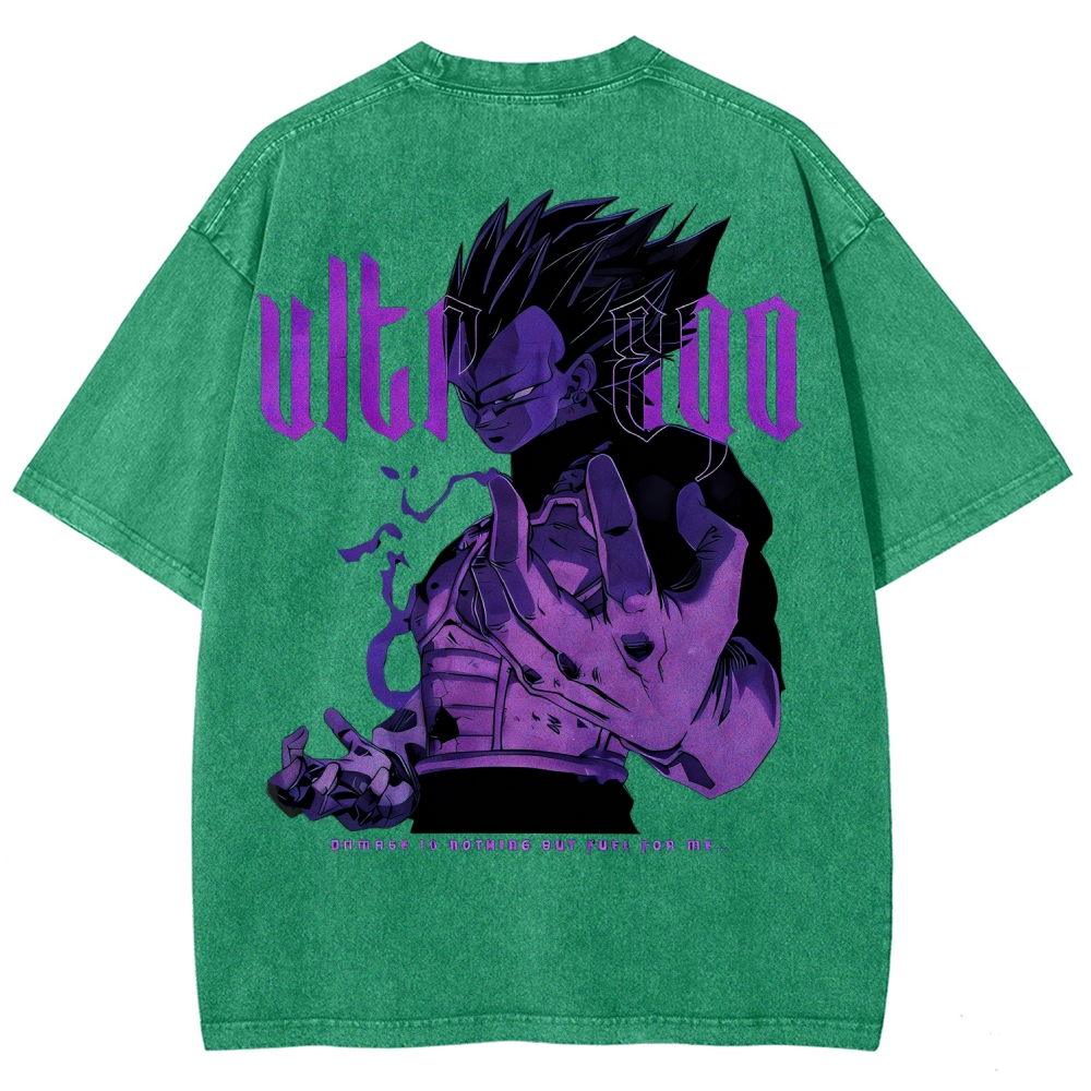 Dragon Ball Super Vegeta Ultra Ego Oversize Washed T-Shirt