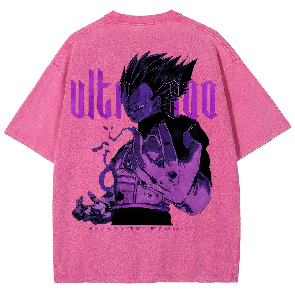 Dragon Ball Super Vegeta Ultra Ego Oversize Washed T-Shirt