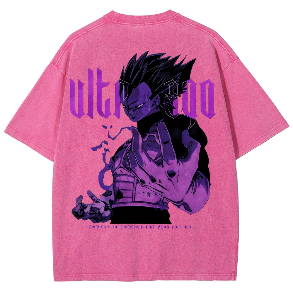 Dragon Ball Super Vegeta Ultra Ego Oversize Washed T-Shirt