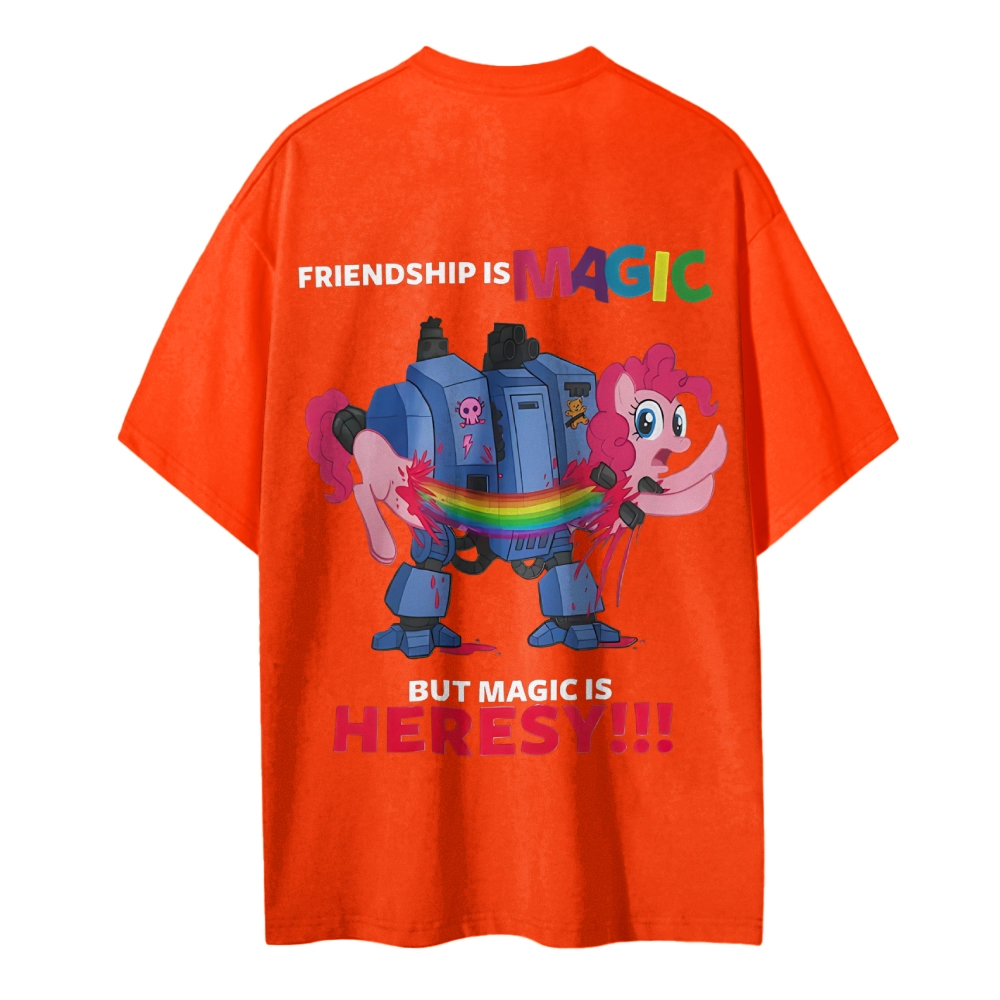 Warhammer 40K & My Little Pony Cotton T-Shirt 2603020116