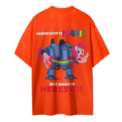 Warhammer 40K & My Little Pony Cotton T-Shirt 2603020116