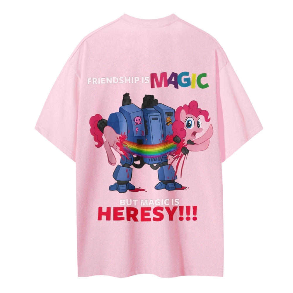 Warhammer 40K & My Little Pony Cotton T-Shirt 2603020116