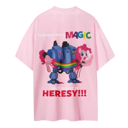 Warhammer 40K & My Little Pony Cotton T-Shirt 2603020116