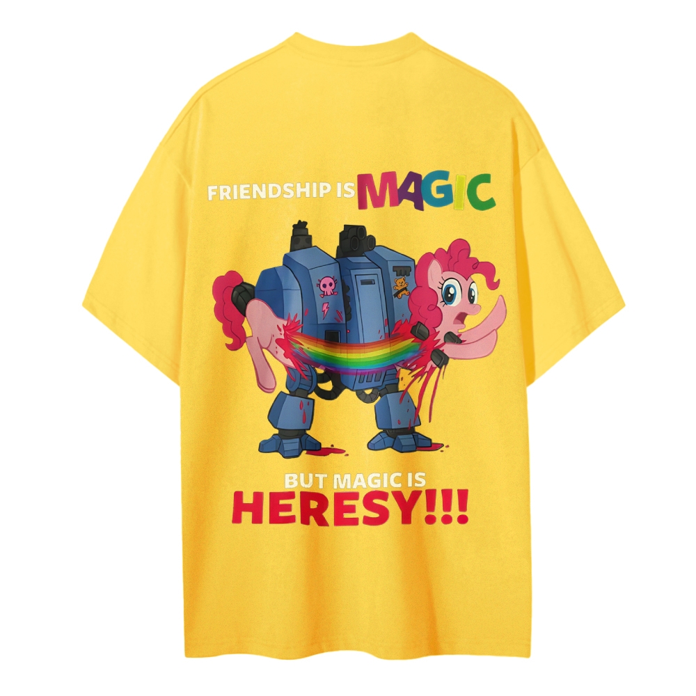 Warhammer 40K & My Little Pony Cotton T-Shirt 2603020116