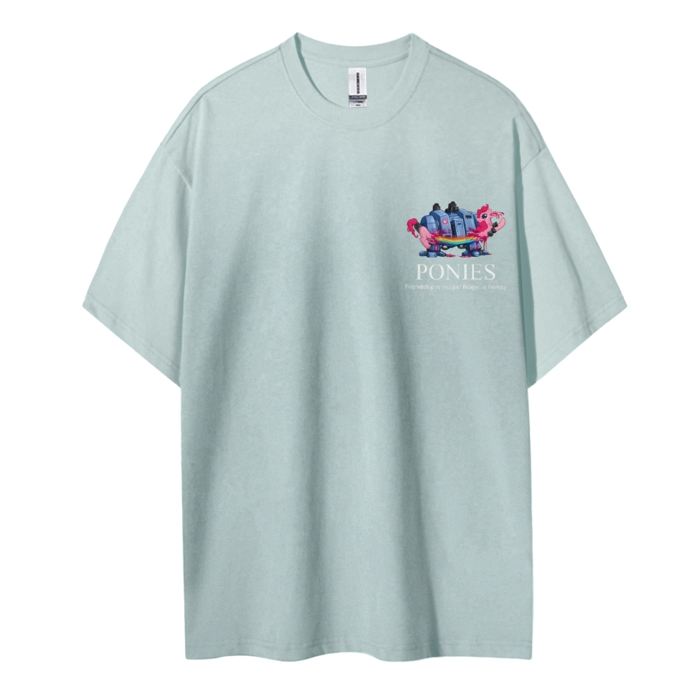 Warhammer 40K & My Little Pony Cotton T-Shirt 2603020116