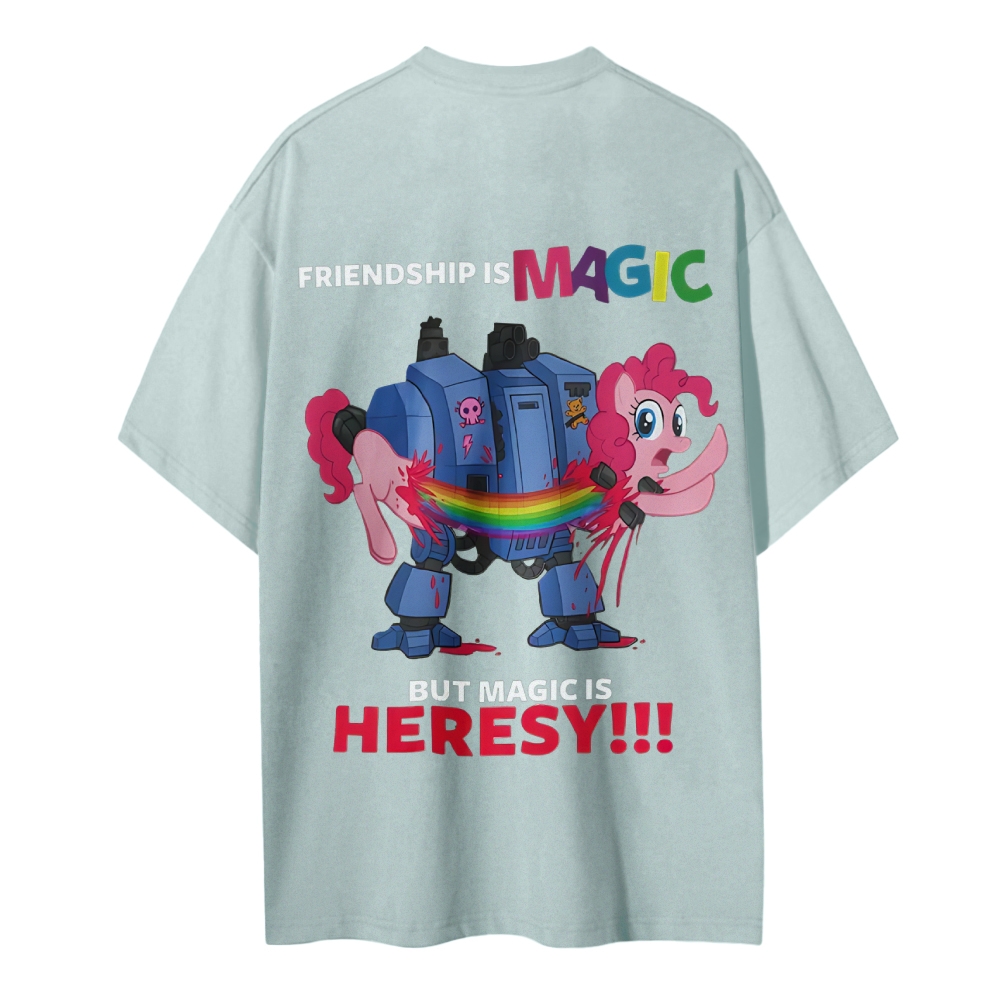 Warhammer 40K & My Little Pony Cotton T-Shirt 2603020116
