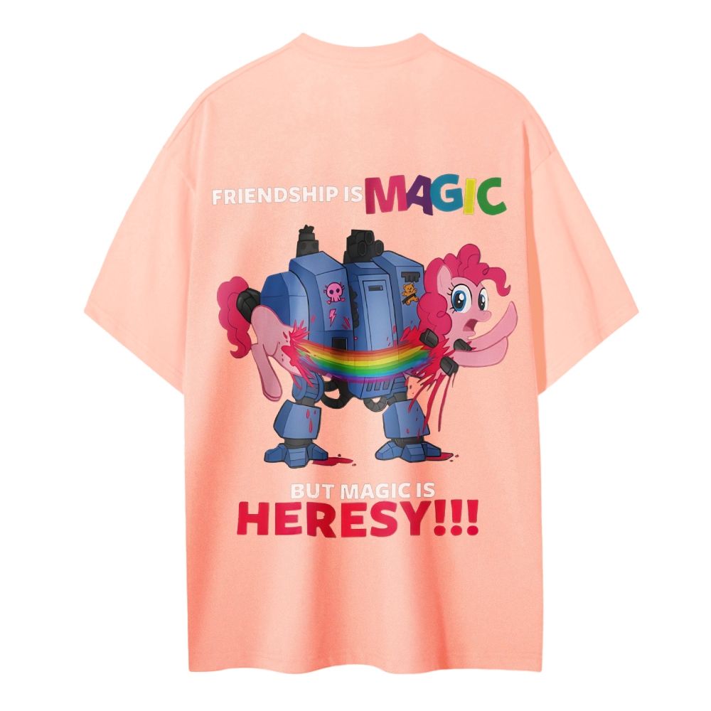 Warhammer 40K & My Little Pony Cotton T-Shirt 2603020116