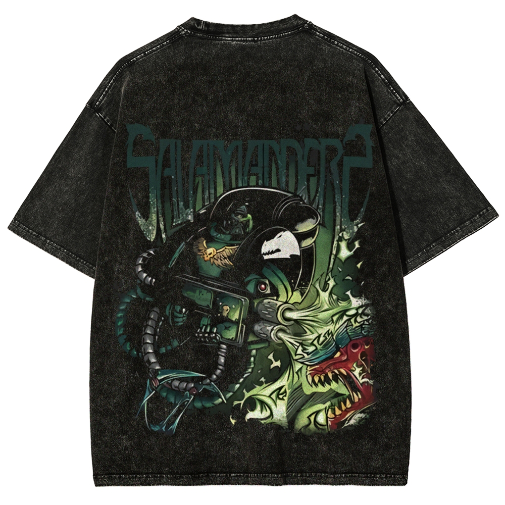warhammer 40k salamanders Vintage Unisex Washed T-Shirt