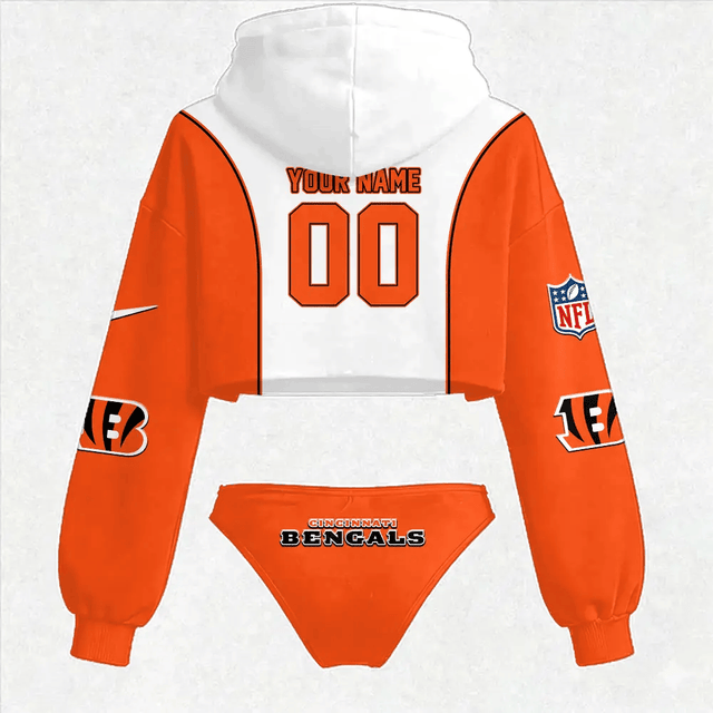 Cincinnati Bengals Women's Hooded Thicken Suit Set