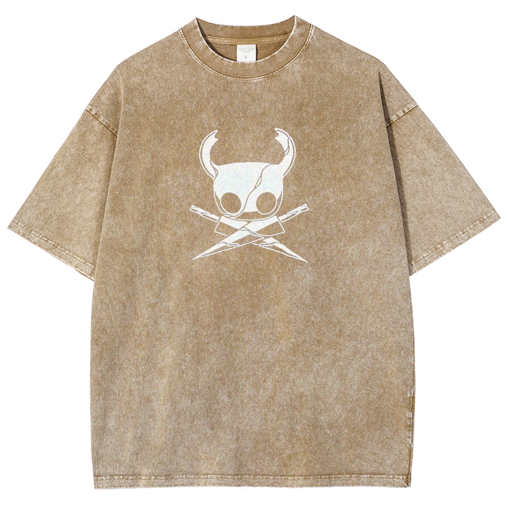 Hollow Knight Born In The Abyss Printed Unisex Washed T-Shirt