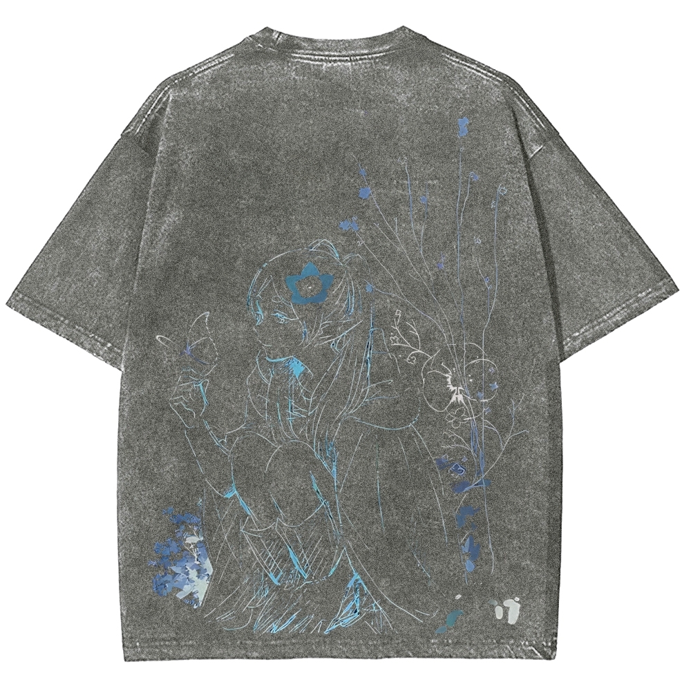 Frieren: Beyond Journey's End Printed Unisex Washed T-Shirt