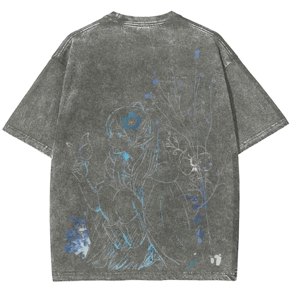 Frieren: Beyond Journey's End Printed Unisex Washed T-Shirt