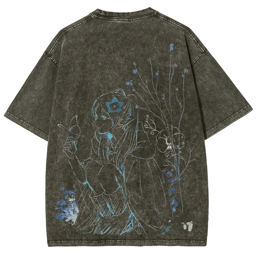 Frieren: Beyond Journey's End Printed Unisex Washed T-Shirt