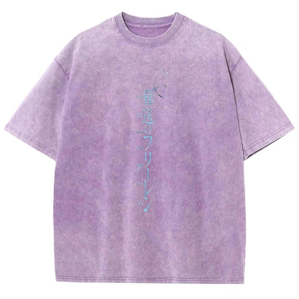 Frieren: Beyond Journey's End Printed Unisex Washed T-Shirt