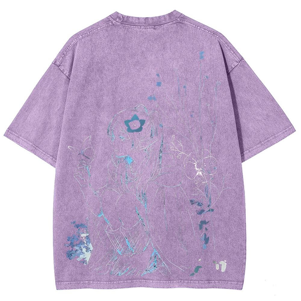 Frieren: Beyond Journey's End Printed Unisex Washed T-Shirt