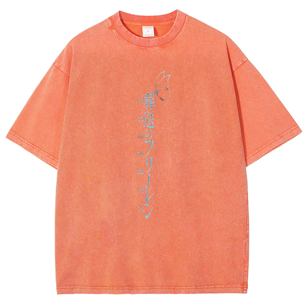 Frieren: Beyond Journey's End Printed Unisex Washed T-Shirt