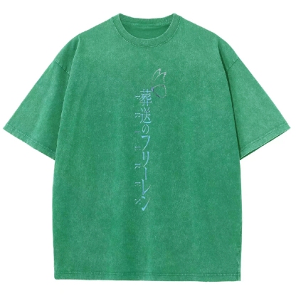 Frieren: Beyond Journey's End Printed Unisex Washed T-Shirt