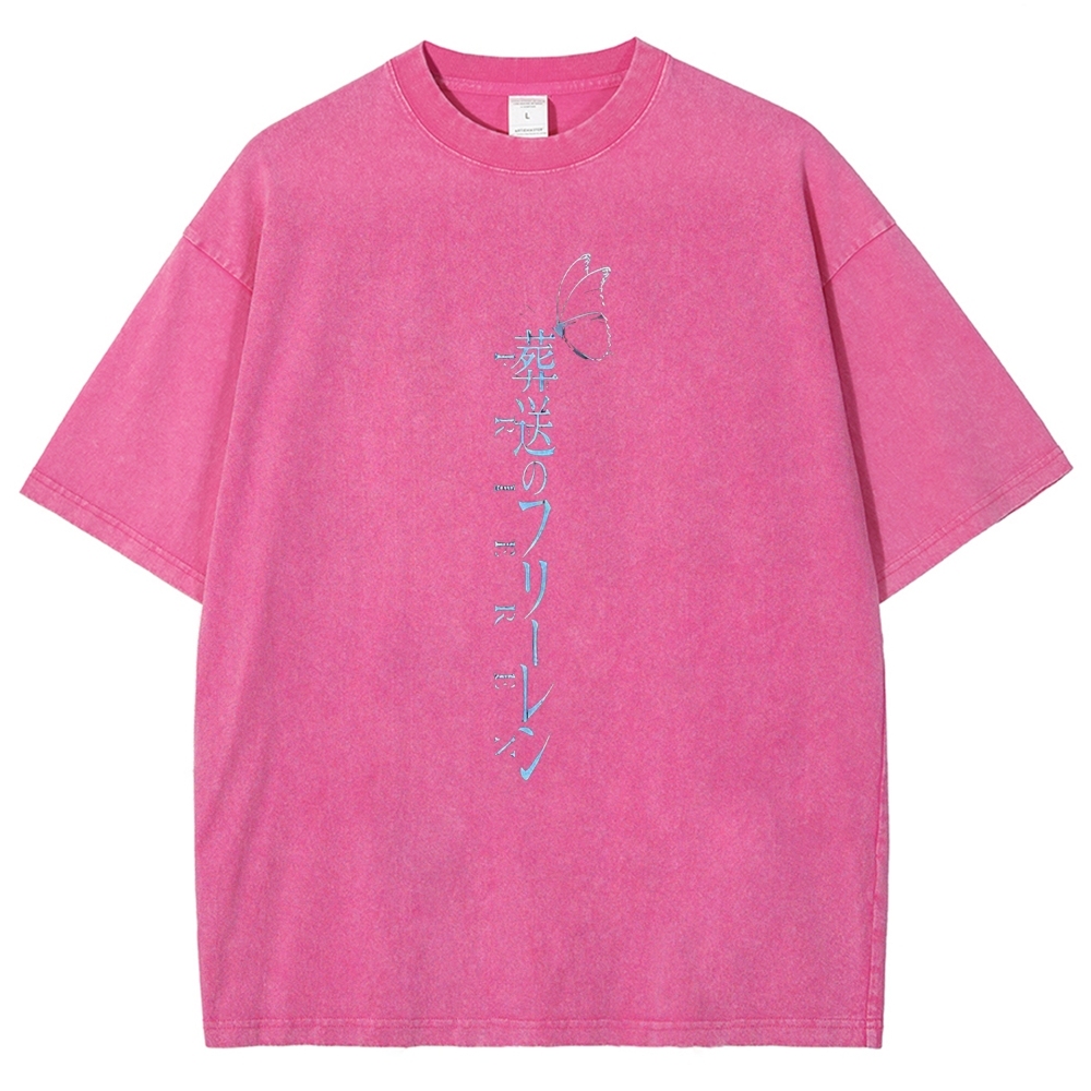 Frieren: Beyond Journey's End Printed Unisex Washed T-Shirt