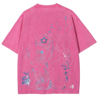 Frieren: Beyond Journey's End Printed Unisex Washed T-Shirt