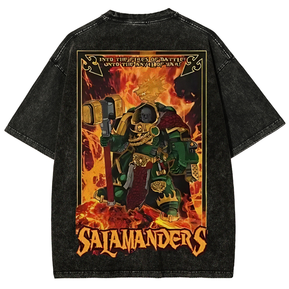  warhammer 40k salamanders Vintage Unisex Washed T-Shirt
