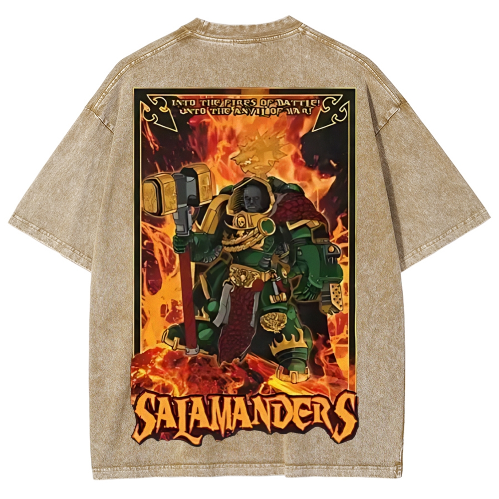  warhammer 40k salamanders Vintage Unisex Washed T-Shirt
