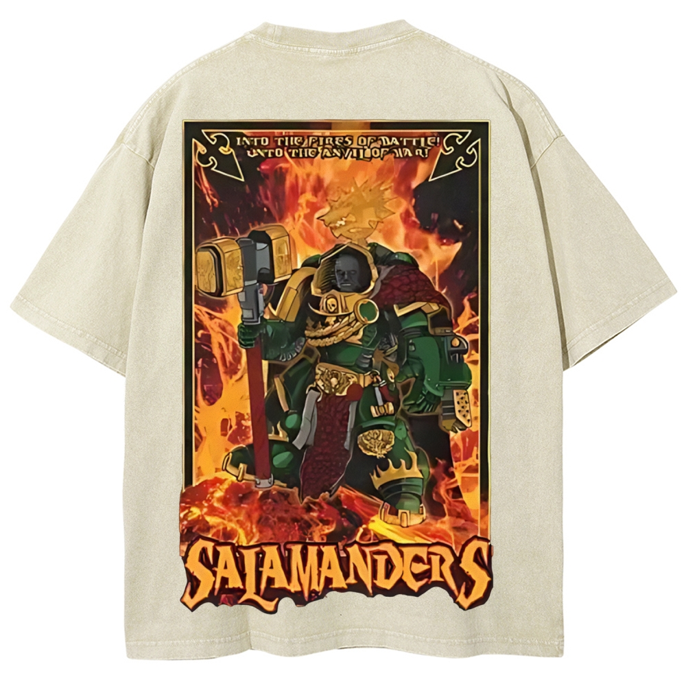  warhammer 40k salamanders Vintage Unisex Washed T-Shirt