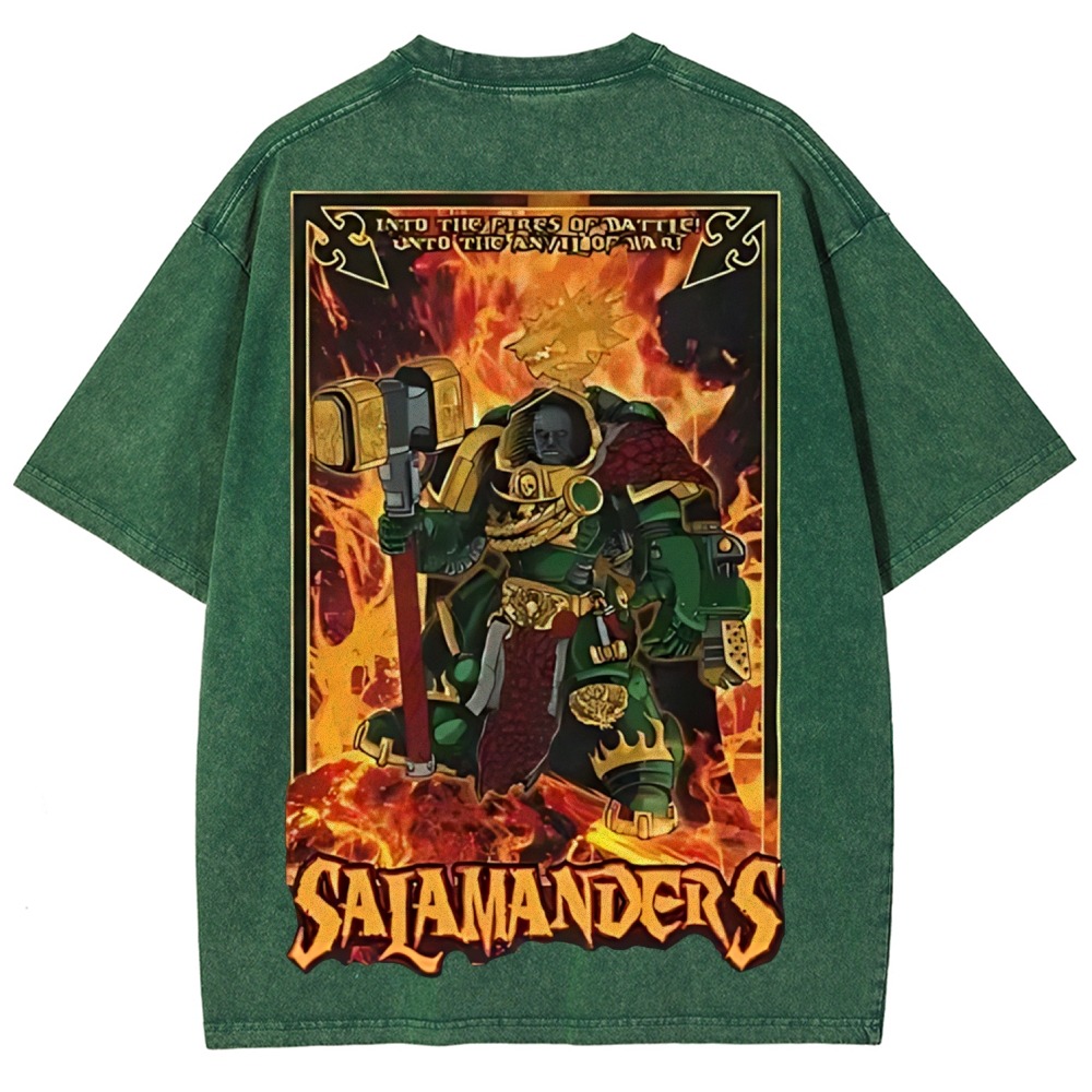  warhammer 40k salamanders Vintage Unisex Washed T-Shirt