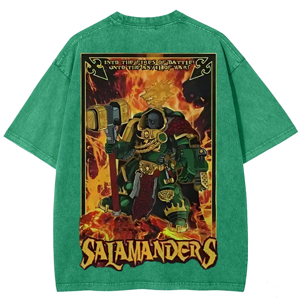  warhammer 40k salamanders Vintage Unisex Washed T-Shirt