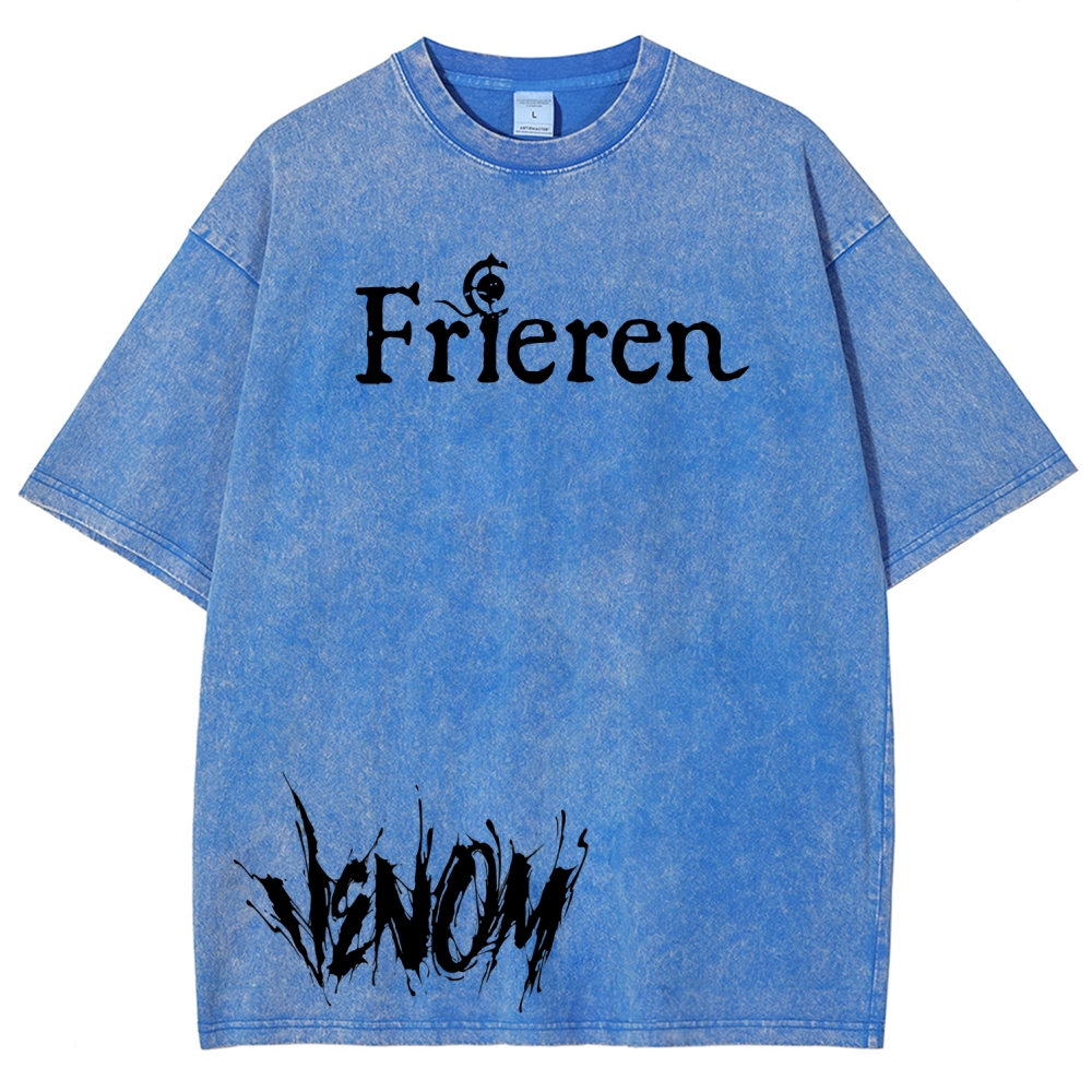 Frieren Venom Printed Unisex Washed T-Shirt