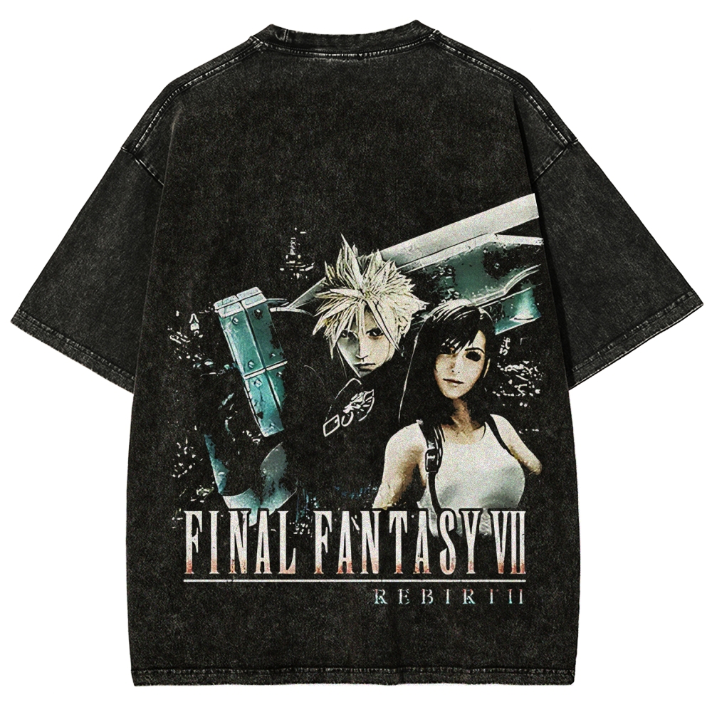 Final Fantasy VII Unisex Washed T-shirt