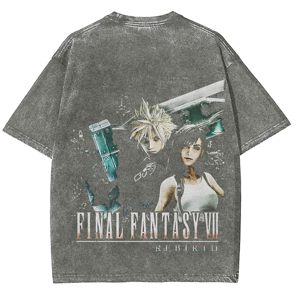 Final Fantasy VII Unisex Washed T-shirt