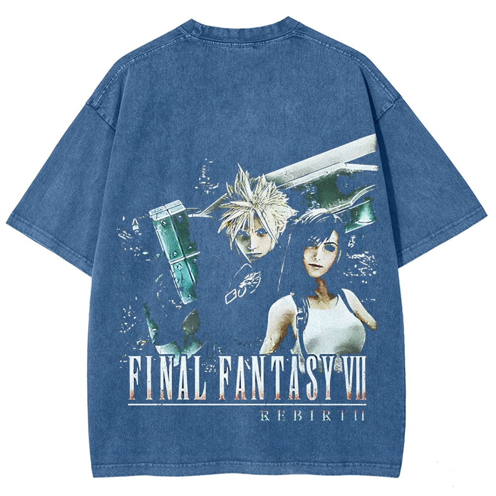 Final Fantasy VII Unisex Washed T-shirt