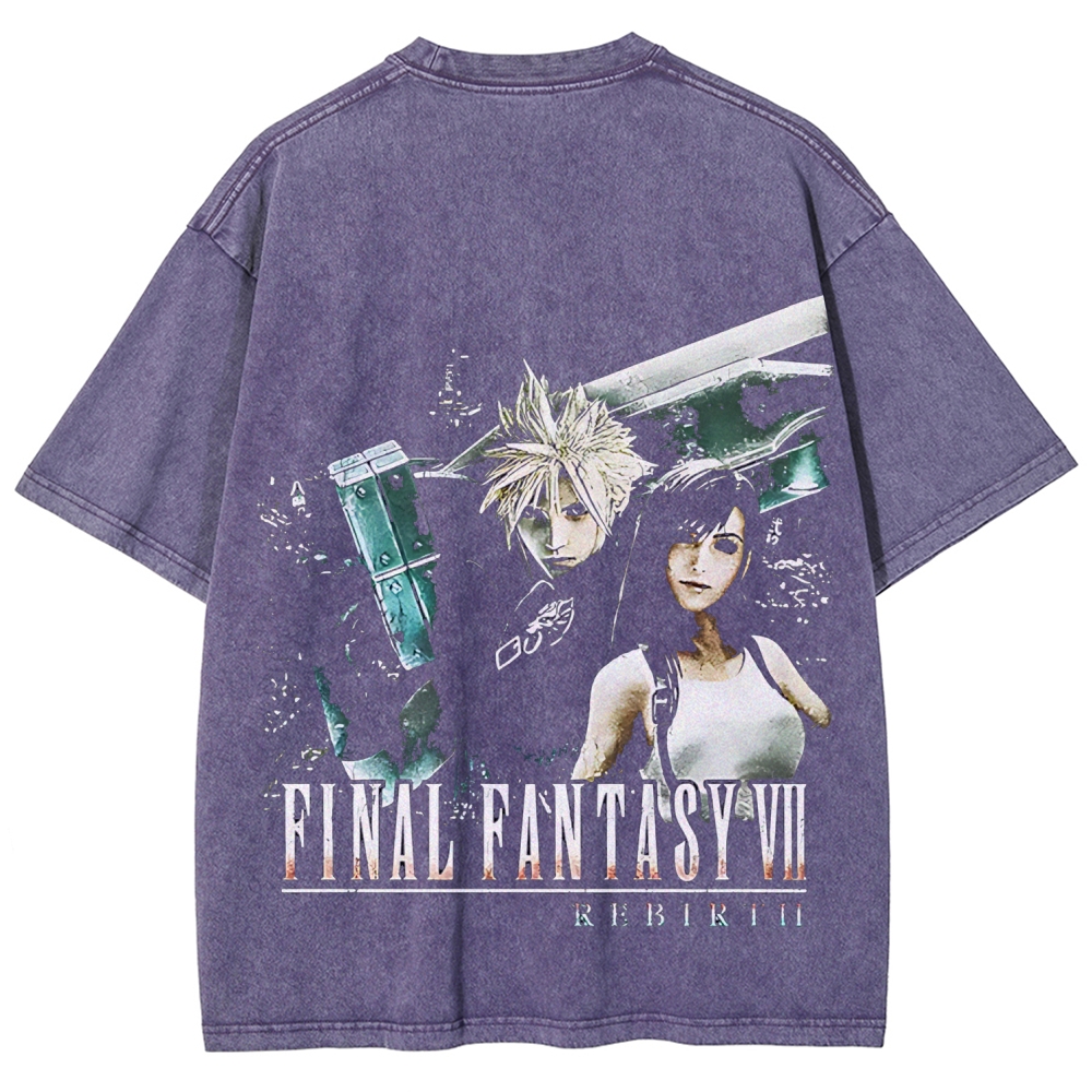 Final Fantasy VII Unisex Washed T-shirt
