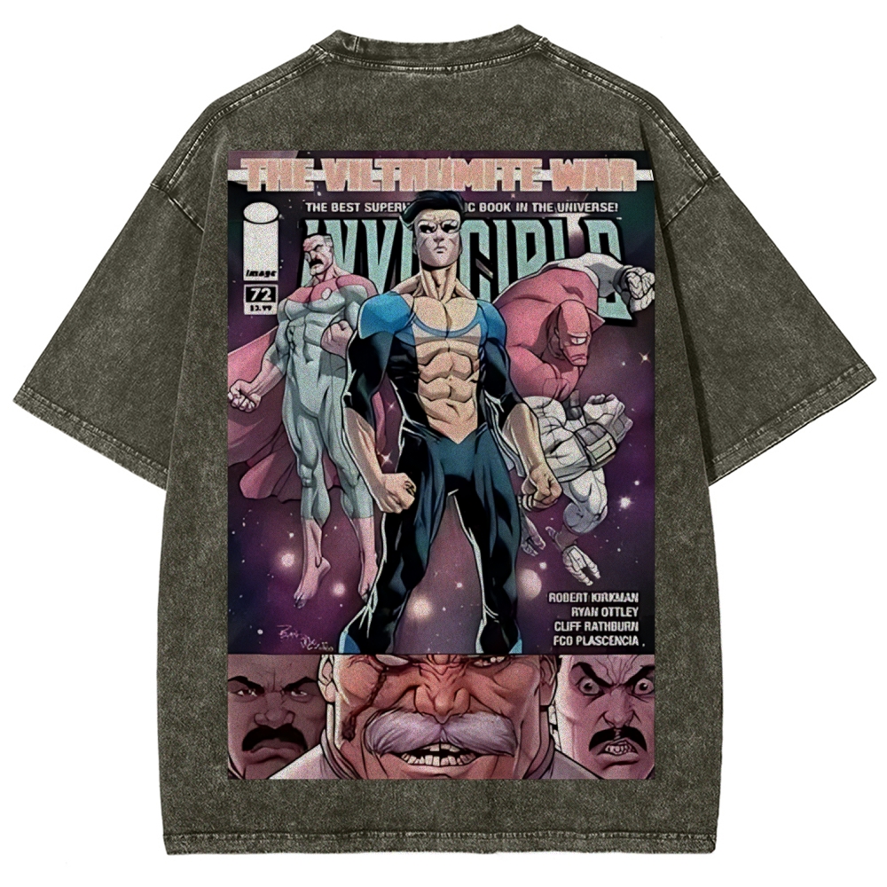 Invincible Printed Unisex Washed T-Shirt